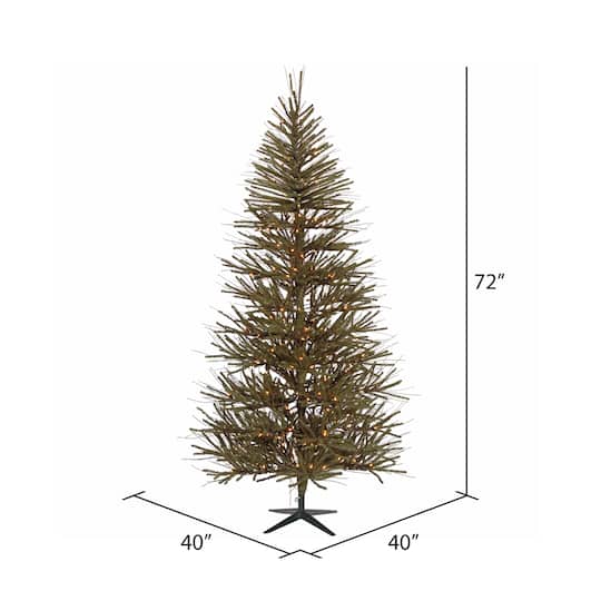 6ft. Pre-Lit Vienna Twig Artificial Christmas Tree, Warm White Dura-Lit® LED Lights